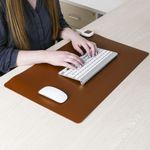 Alfombra y superficie térmica con calefacción para escritorio suelo y pies de 60 x 36 cm 65W marrón - HP00500 - 04