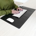 Alfombra y superficie térmica con calefacción para escritorio suelo y pies de 60 x 36 cm 65W negro - HP00100 - 05