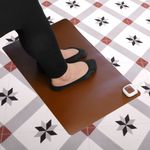 Alfombra y superficie térmica con calefacción para escritorio suelo y pies de 60 x 36 cm 65W marrón - HP00500 - 05