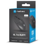 Ratón óptico Natec Ruff 2 1000DPI color negro NMY-1987 - NT24200 - 08