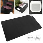 Alfombra y superficie térmica con calefacción para escritorio suelo y pies de 60 x 36 cm 65W negro - HP00100 - 02
