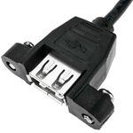 Cable USB 2.0 para fijación a panel microUSB macho a USB A hembra - UB01000 - 07