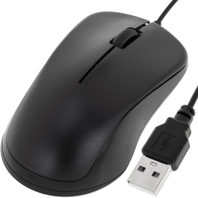 Ratón con Cable 1200 DPI Negro - KF00500 - 01