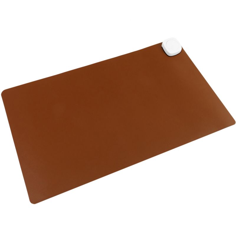 Alfombra y superficie térmica con calefacción para escritorio suelo y pies de 60 x 36 cm 85W marrón - HP00600 - 01
