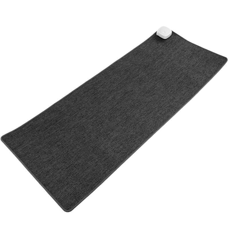 Alfombra y superficie térmica gris oscuro de 80x32cm 77W con calefacción para escritorio suelo y pies - HP00800 - 01